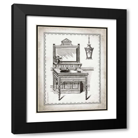 Victorian Sink I Black Modern Wood Framed Art Print with Double Matting by Babbitt, Gwendolyn