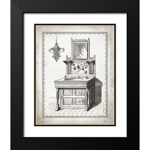 Victorian Sink II Black Modern Wood Framed Art Print with Double Matting by Babbitt, Gwendolyn