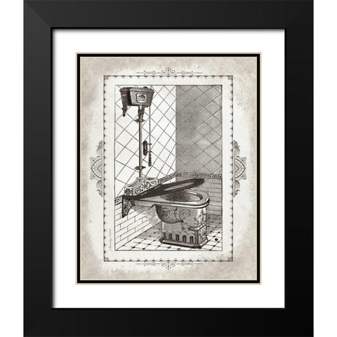 Victorian Toilet I Black Modern Wood Framed Art Print with Double Matting by Babbitt, Gwendolyn