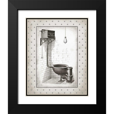 Water Closet I Black Modern Wood Framed Art Print with Double Matting by Babbitt, Gwendolyn