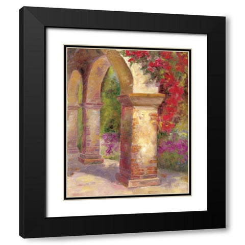 Pillar Adorned Black Modern Wood Framed Art Print with Double Matting by Bailey, Carol