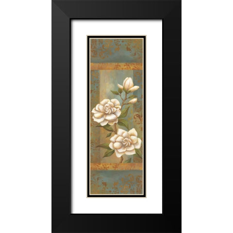 Magnolia Trio I Black Modern Wood Framed Art Print with Double Matting by Belamar, Ella