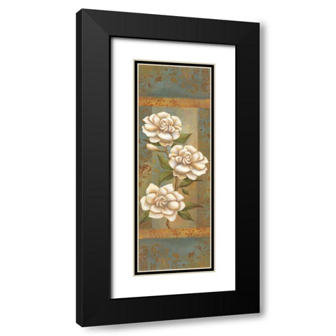 Magnolia Trio II Black Modern Wood Framed Art Print with Double Matting by Belamar, Ella