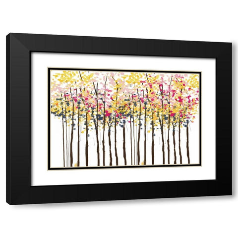 Autumn Woods Black Modern Wood Framed Art Print with Double Matting by Berrenson, Sara