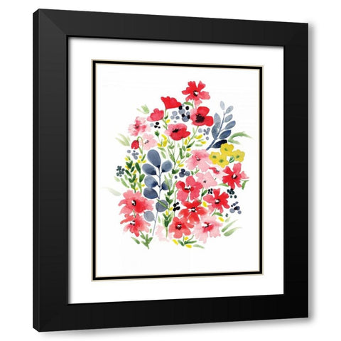 Spring Blooms I Black Modern Wood Framed Art Print with Double Matting by Berrenson, Sara