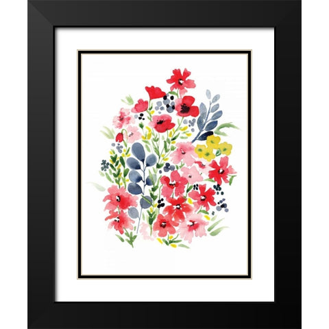 Spring Blooms I Black Modern Wood Framed Art Print with Double Matting by Berrenson, Sara