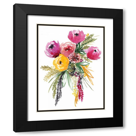 Bouquet Beauty Black Modern Wood Framed Art Print with Double Matting by Berrenson, Sara