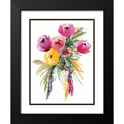 Bouquet Beauty Black Modern Wood Framed Art Print with Double Matting by Berrenson, Sara