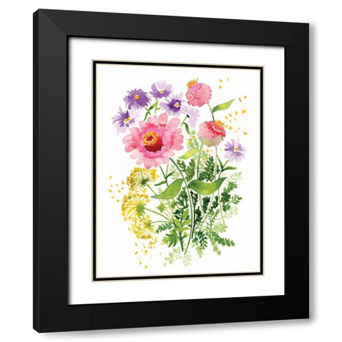 Dandelion Black Modern Wood Framed Art Print with Double Matting by Berrenson, Sara