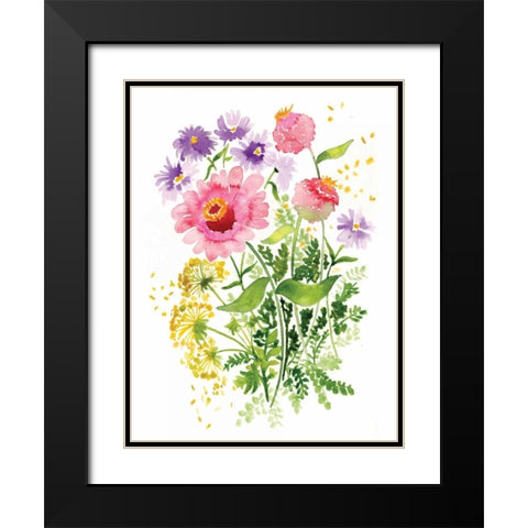 Dandelion Black Modern Wood Framed Art Print with Double Matting by Berrenson, Sara