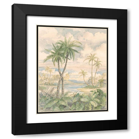 Cabana Bay I Black Modern Wood Framed Art Print with Double Matting by Brent, Paul