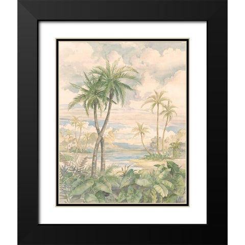 Cabana Bay I Black Modern Wood Framed Art Print with Double Matting by Brent, Paul