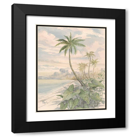 Cabana Bay II Black Modern Wood Framed Art Print with Double Matting by Brent, Paul