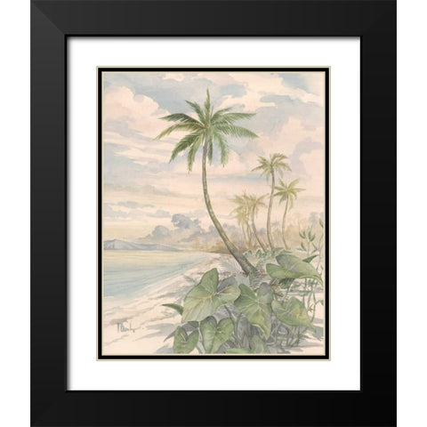 Cabana Bay II Black Modern Wood Framed Art Print with Double Matting by Brent, Paul