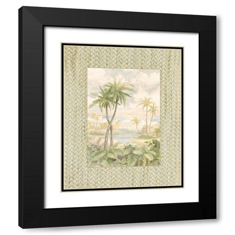 Cabana Bay I Black Modern Wood Framed Art Print with Double Matting by Brent, Paul