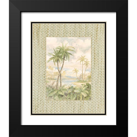 Cabana Bay I Black Modern Wood Framed Art Print with Double Matting by Brent, Paul
