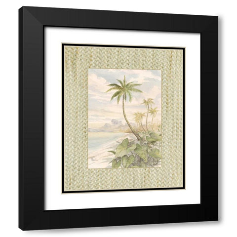 Cabana Bay II Black Modern Wood Framed Art Print with Double Matting by Brent, Paul