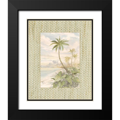 Cabana Bay II Black Modern Wood Framed Art Print with Double Matting by Brent, Paul