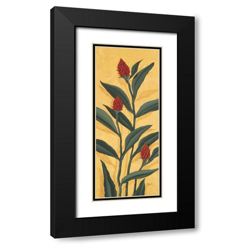 Red Ginger Black Modern Wood Framed Art Print with Double Matting by Brent, Paul