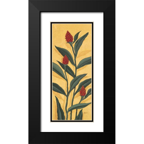 Red Ginger Black Modern Wood Framed Art Print with Double Matting by Brent, Paul