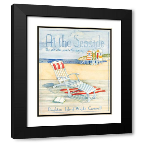 At the Seaside Black Modern Wood Framed Art Print with Double Matting by Brent, Paul