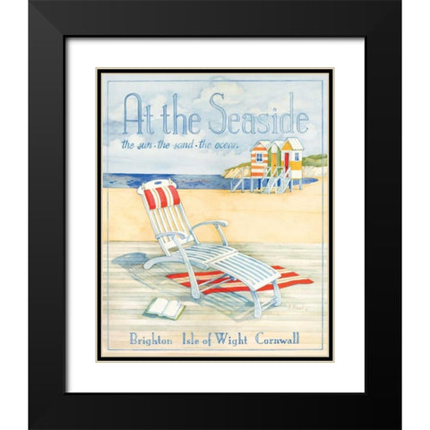 At the Seaside Black Modern Wood Framed Art Print with Double Matting by Brent, Paul
