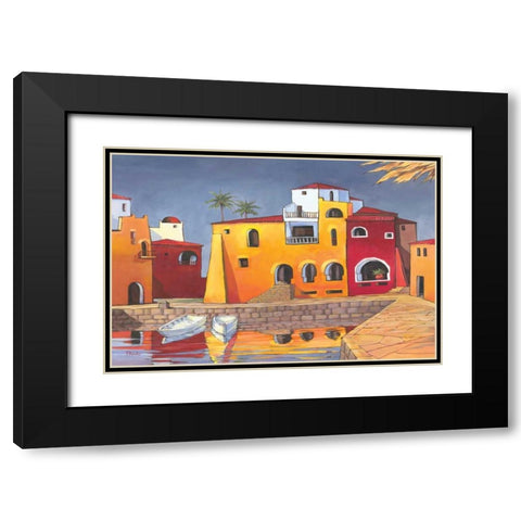 Puerto del Mar I Black Modern Wood Framed Art Print with Double Matting by Brent, Paul