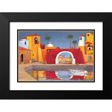 Puerto del Mar II Black Modern Wood Framed Art Print with Double Matting by Brent, Paul