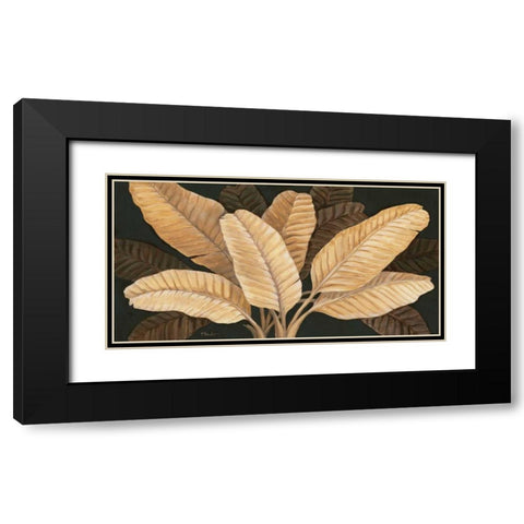 Calypso Leaves I Black Modern Wood Framed Art Print with Double Matting by Brent, Paul