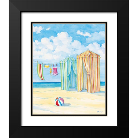 Oceanside II Black Modern Wood Framed Art Print with Double Matting by Brent, Paul