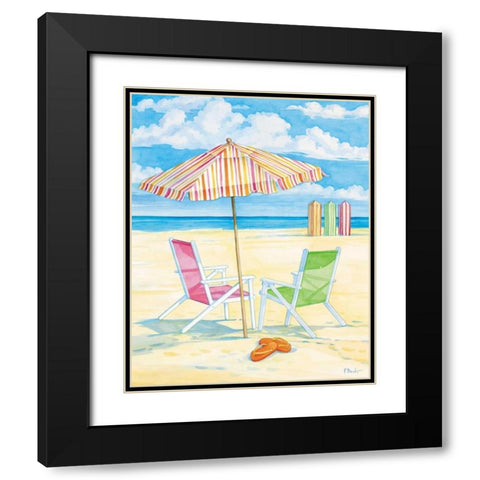 Oceanside III Black Modern Wood Framed Art Print with Double Matting by Brent, Paul