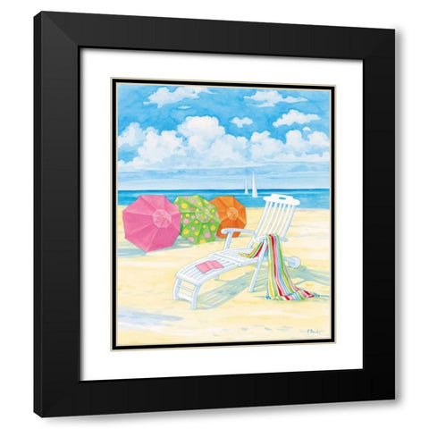 Oceanside IV Black Modern Wood Framed Art Print with Double Matting by Brent, Paul
