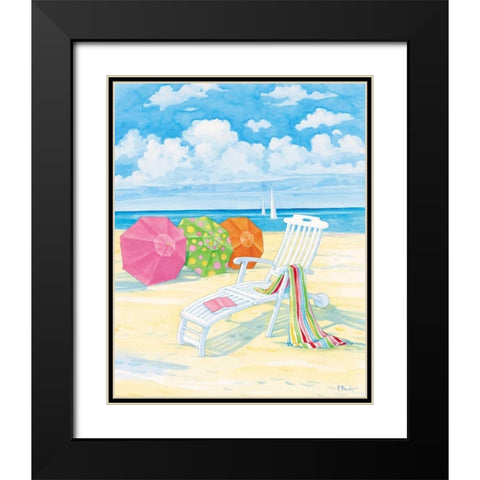 Oceanside IV Black Modern Wood Framed Art Print with Double Matting by Brent, Paul