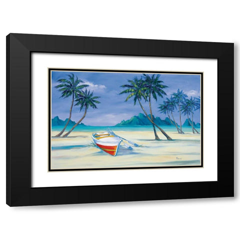 Archipelago I Black Modern Wood Framed Art Print with Double Matting by Brent, Paul