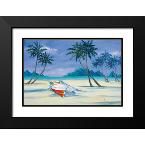 Archipelago I Black Modern Wood Framed Art Print with Double Matting by Brent, Paul