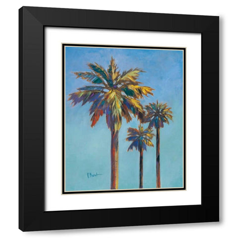 Santa Rita Palms I Black Modern Wood Framed Art Print with Double Matting by Brent, Paul