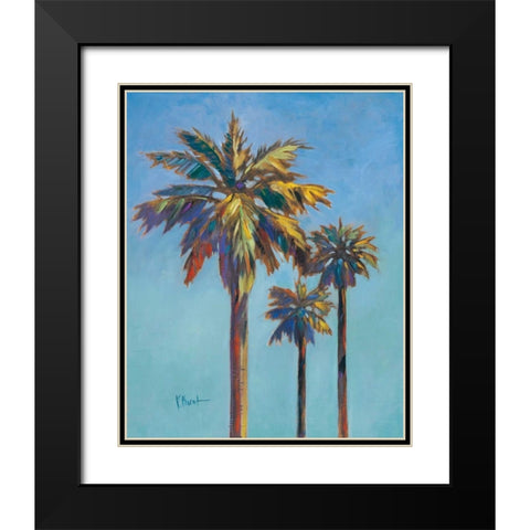Santa Rita Palms I Black Modern Wood Framed Art Print with Double Matting by Brent, Paul
