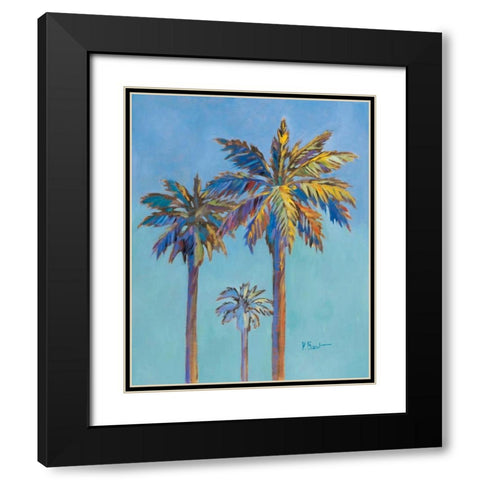 Santa Rita Palms II Black Modern Wood Framed Art Print with Double Matting by Brent, Paul
