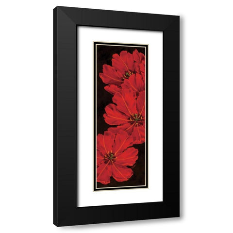 Bella Grande Tulips Black Modern Wood Framed Art Print with Double Matting by Brent, Paul