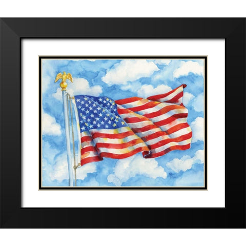Stars and Stripes Forever Black Modern Wood Framed Art Print with Double Matting by Brent, Paul