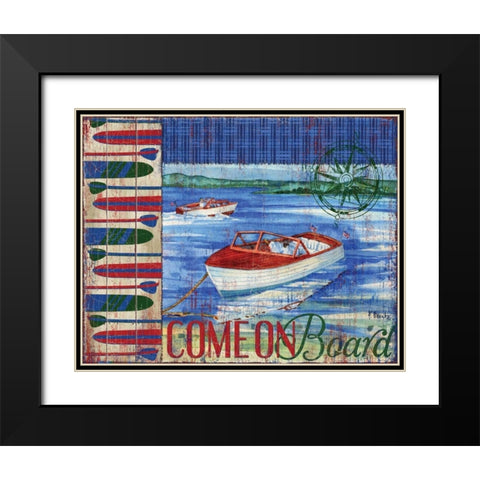 Lake Time II Black Modern Wood Framed Art Print with Double Matting by Brent, Paul