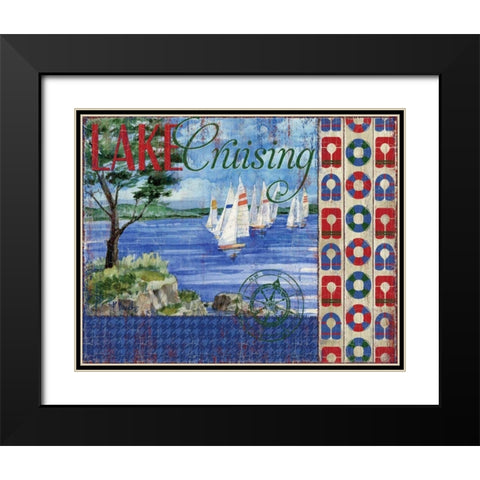 Lake Time IV Black Modern Wood Framed Art Print with Double Matting by Brent, Paul