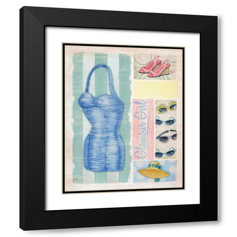 Glamour Girl I Black Modern Wood Framed Art Print with Double Matting by Brent, Paul