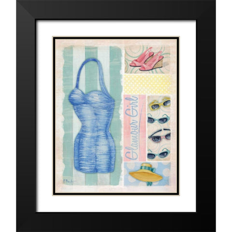 Glamour Girl I Black Modern Wood Framed Art Print with Double Matting by Brent, Paul