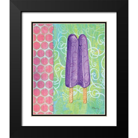 Frozen Delight III Black Modern Wood Framed Art Print with Double Matting by Brent, Paul