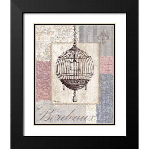 Boutique de Paris III Black Modern Wood Framed Art Print with Double Matting by Brent, Paul