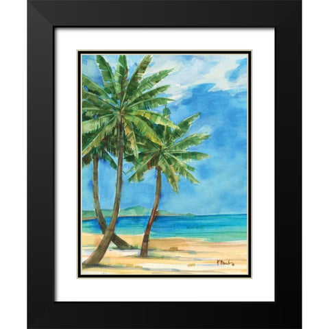 Palmas Belize I Black Modern Wood Framed Art Print with Double Matting by Brent, Paul