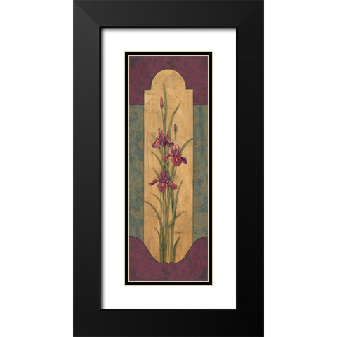 Greek Iris II Black Modern Wood Framed Art Print with Double Matting by Brent, Paul