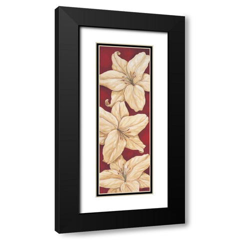 Bella Grande Lilies Black Modern Wood Framed Art Print with Double Matting by Brent, Paul