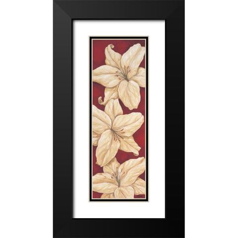 Bella Grande Lilies Black Modern Wood Framed Art Print with Double Matting by Brent, Paul